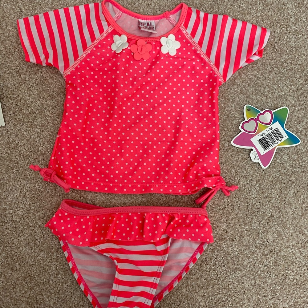 Cute toddler two piece bathing suit